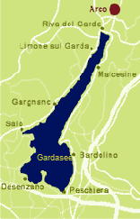 lageplan arco Gardasee